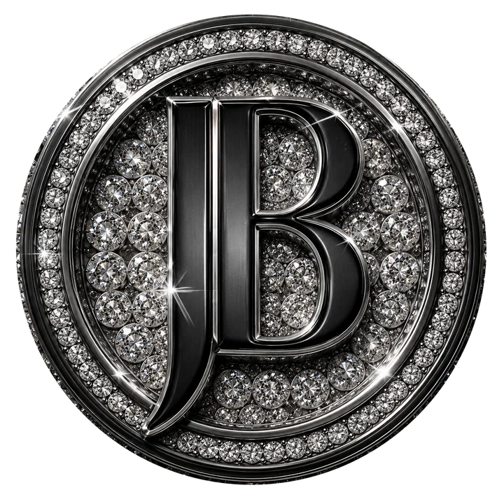 JB diamond monogram